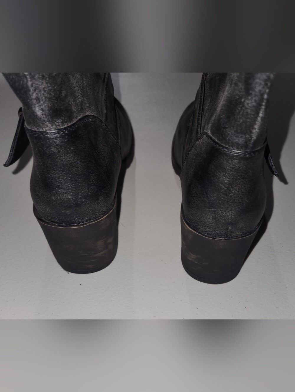 Rocket Dog Black Mid-Calf Faux Leather Boots - Classic Women's Style Size 8.5 - Picture 6 of 11